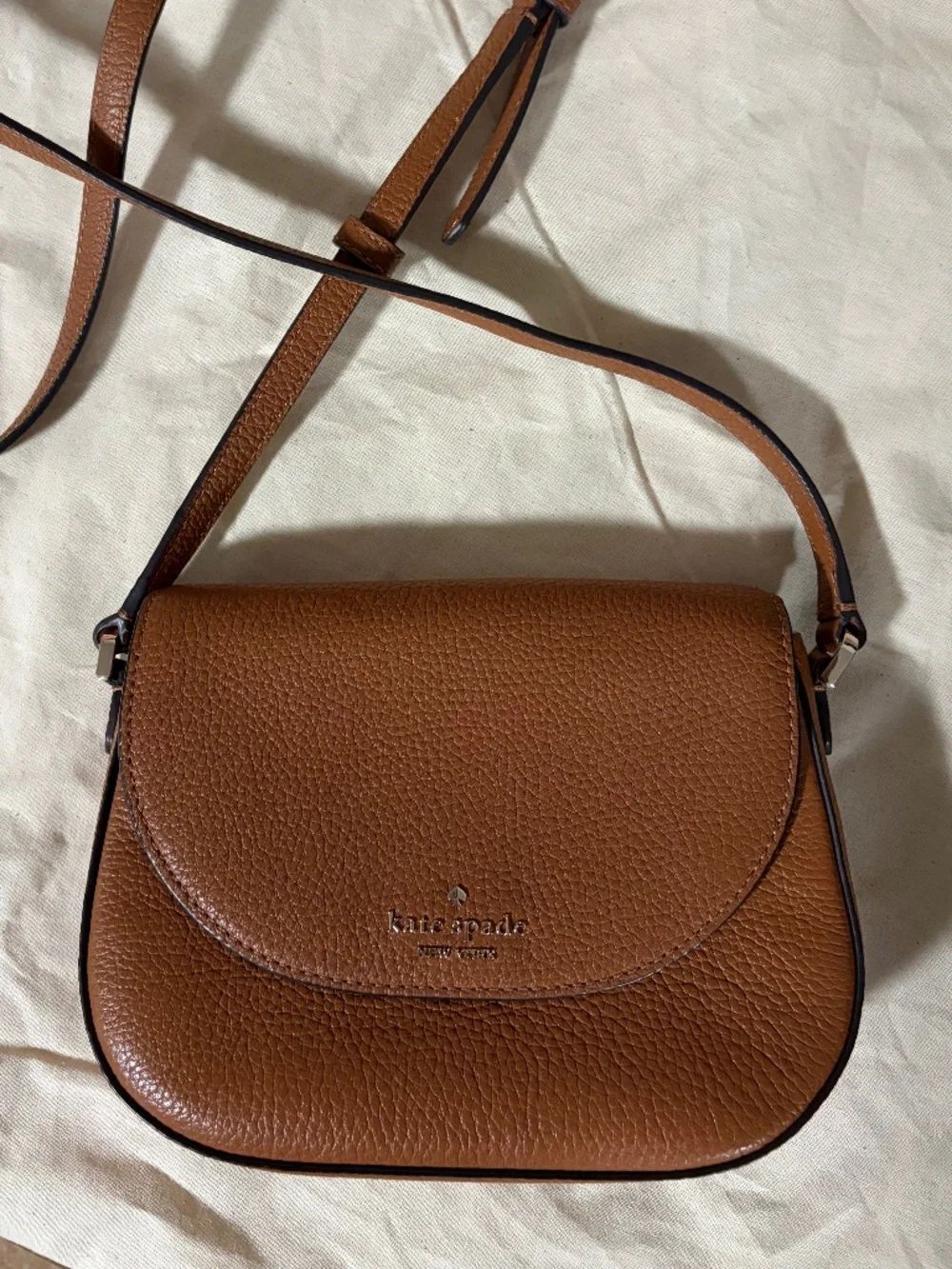 Kate spade brown crossbody leather
